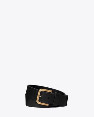 Tory Burch Double Wire Buckle Belt - Black