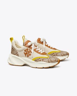 Tory Burch T Monogram Good Luck Trainer - Metallic
