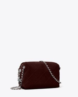 Tory Burch Fleming Suede Soft Crossbody Bag, One Size - Brown