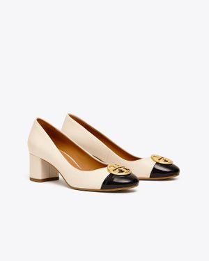 Tory Burch 50 Mm Chelsea Cap-toe Pump - Natural