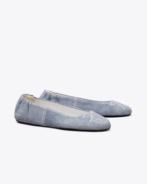 Tory Burch Reva Travel Ballet - White