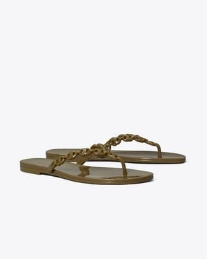 Tory Burch Gemini Link Jelly Flip-Flop - Brown