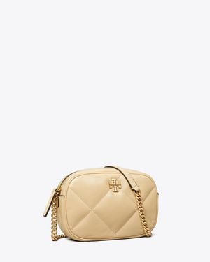 Tory Burch Kira Diamond Quilt Camera Bag - Natural