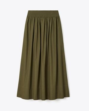 Tory Burch Poplin Skirt - Green