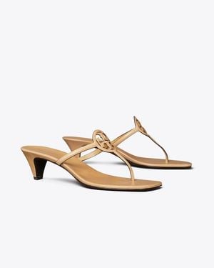 Tory Burch Miller Capri Kitten Heel - Metallic