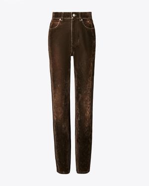 Tory Burch Straight-Leg Jean - Brown