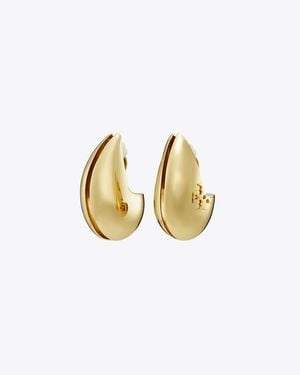 Tory Burch Pierced Earrings, One Size - Metallic