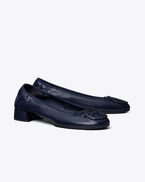 Tory Burch Reva Heeled Ballet - Blue