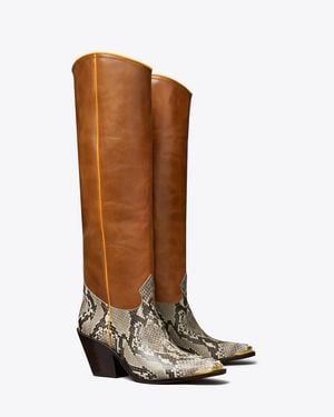 Tory Burch Western Tall Boot - Brown