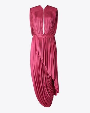Tory Burch Jersey Draped Dress - Red