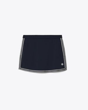 Tory Burch Tech Piqué Tennis Skirt - Black