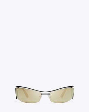 Tory Burch Double-Lens Runway Sunglasses - Natural