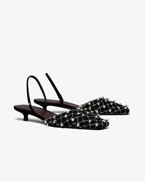 Tory Burch Bell Slingback - Black