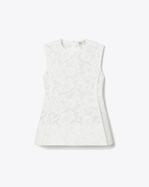 Tory Burch Lace Blouse - White