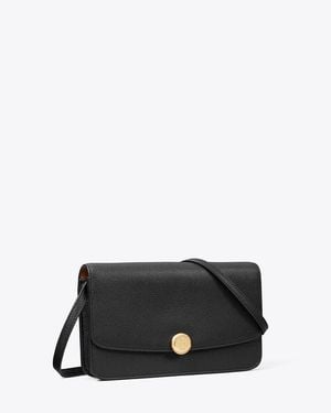 Tory Burch Romy Flap Crossbody - Black
