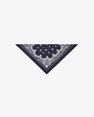Tory Burch Beaded Bandana Triangle Scarf - Blue