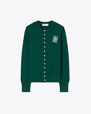 Tory Burch Wool Cardigan - Green