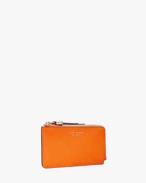 Tory Burch Romy Zip Card Case - Orange