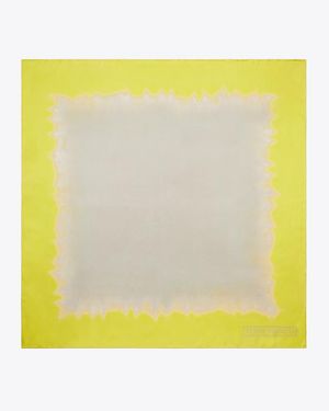 Tory Burch Tie-Dye Silk Square Scarf - Yellow