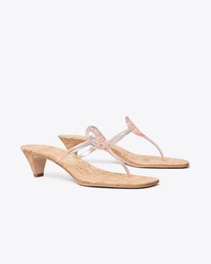 Tory Burch Miller Jelly Kitten Heel - Pink