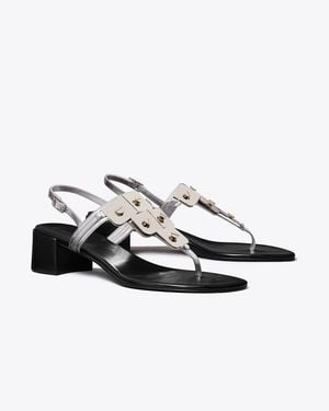 Tory Burch Gladiator Capri Heeled Sandal - White