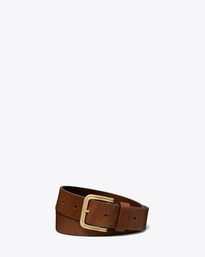 Tory Burch Double Wire Buckle Belt - Brown