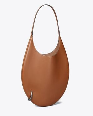 Tory Burch Pierced Soft Bag, One Size - Brown