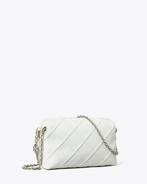 Tory Burch Fleming Soft Distressed Crossbody Bag, One Size - White