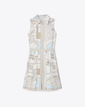 Tory Burch Printed Golf Dress - White