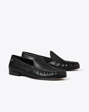 Tory Burch Ruched Loafer - Black