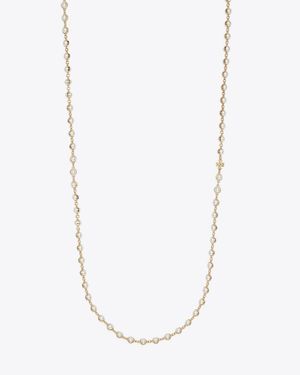 Tory Burch Long Pearl Necklace - Metallic