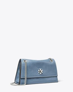 Tory Burch Mini Kira Turnlock Shoulder Bag - Blue