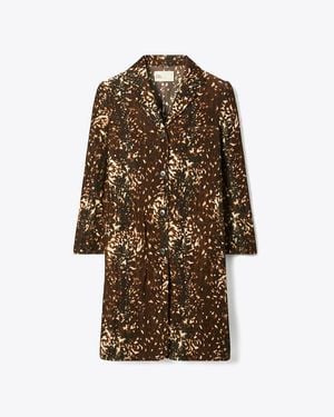 Tory Burch Cotton Velvet Coat - Brown