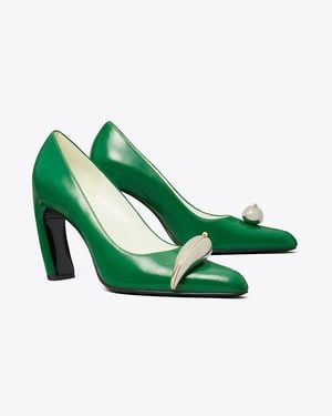 Tory Burch Pierced Pump - Green