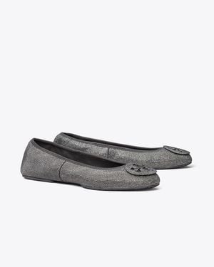 Tory Burch Reva Pavé Travel Ballet - Grey