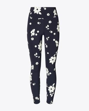 Tory Burch Printed Nylon Legging - Blue