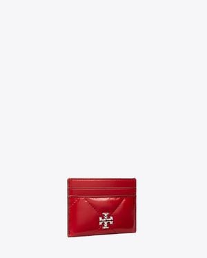Tory Burch Kira Diamond Quilt Card Case - Red