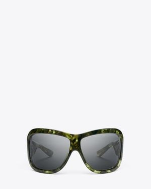 Tory Burch Runway Wrap Sunglasses - Grey