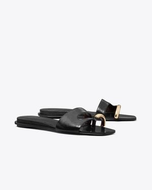 Tory Burch Pierced Slide - Black