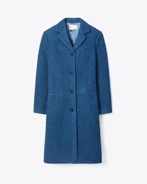 Tory Burch Oversized Wool Coat - Blue