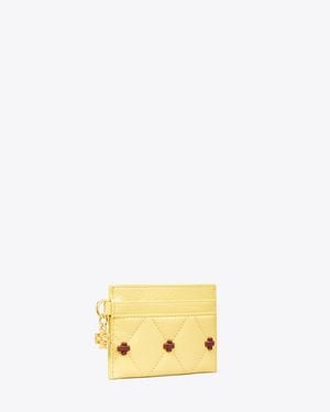 Tory Burch Bunny Knot Patent Card Case - Metallic