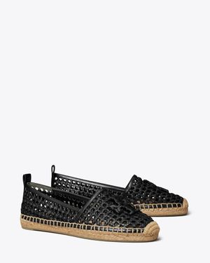 Tory Burch Crochet Espadrille - Black