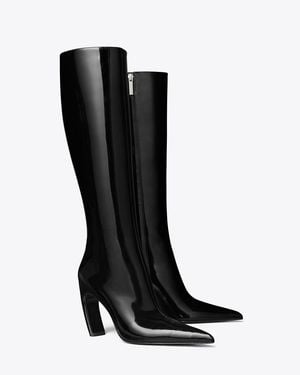Tory Burch Tall Patent Boot - Black