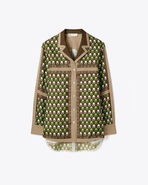 Tory Burch Silk Top - Green