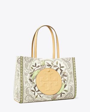 Tory Burch Small Ella Printed Tote, One Size - Metallic