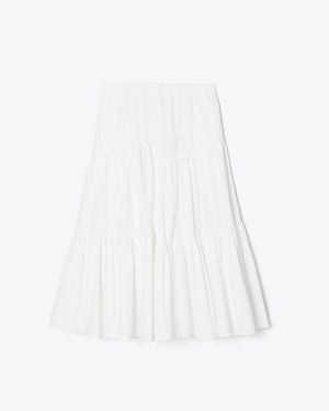 Tory Burch Cotton Skirt - White