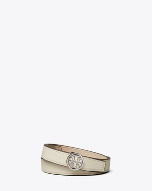 Tory Burch 1" Miller Reversible Belt - Metallic