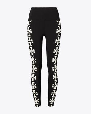 Tory Burch Tory Burch Compression Logo 7/8 Legging - Black