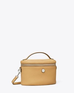 Tory Burch Soft Pebbled Vanity Case, One Size - Natural