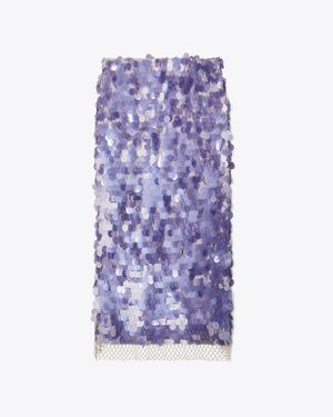 Tory Burch Sequined Skirt - Purple
